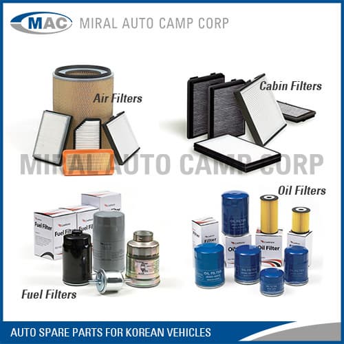 All Kinds of Korean Car Filters - Miral Auto Camp Corp